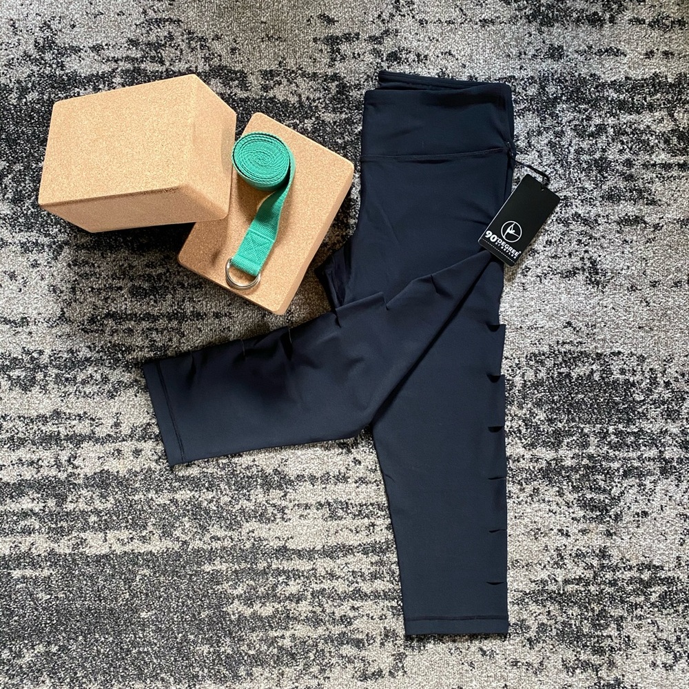 90 Degree By Reflex High Waisted Yoga Capri Pants
